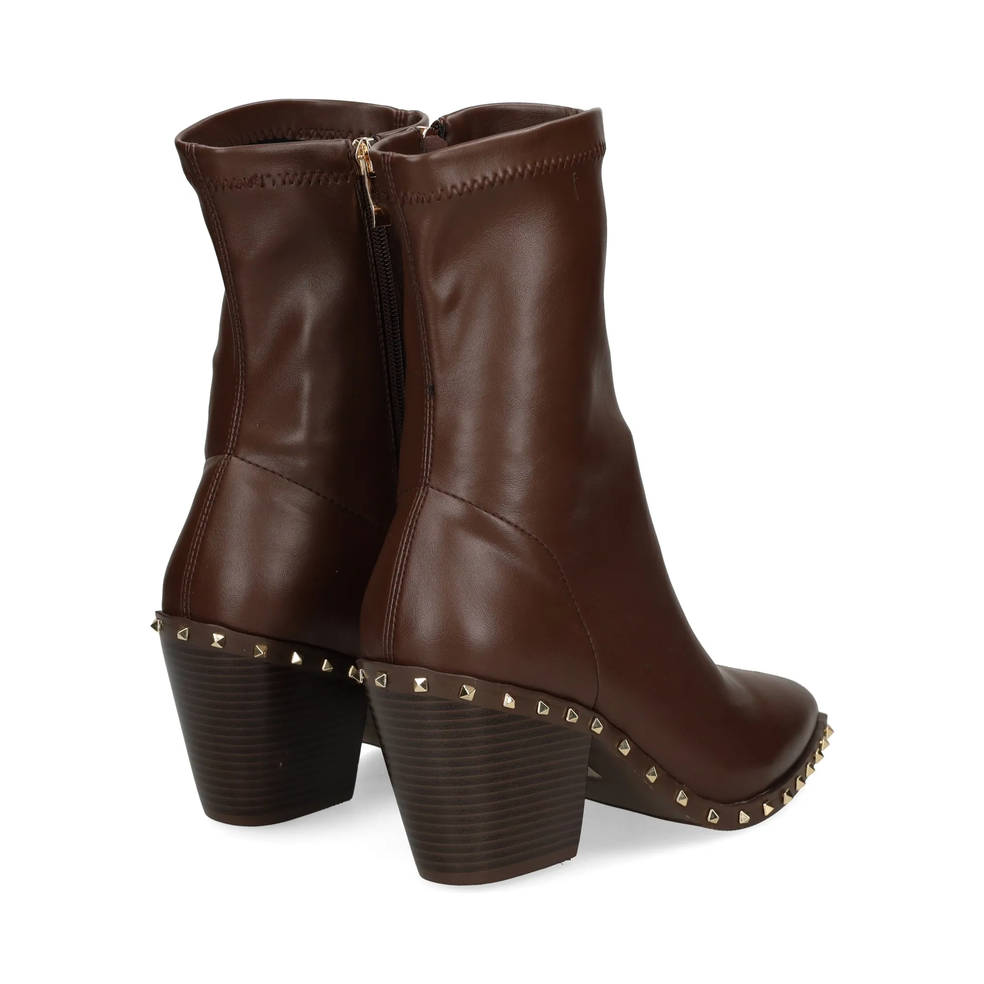 VIBES Botas con tacón de Mujer MARRON