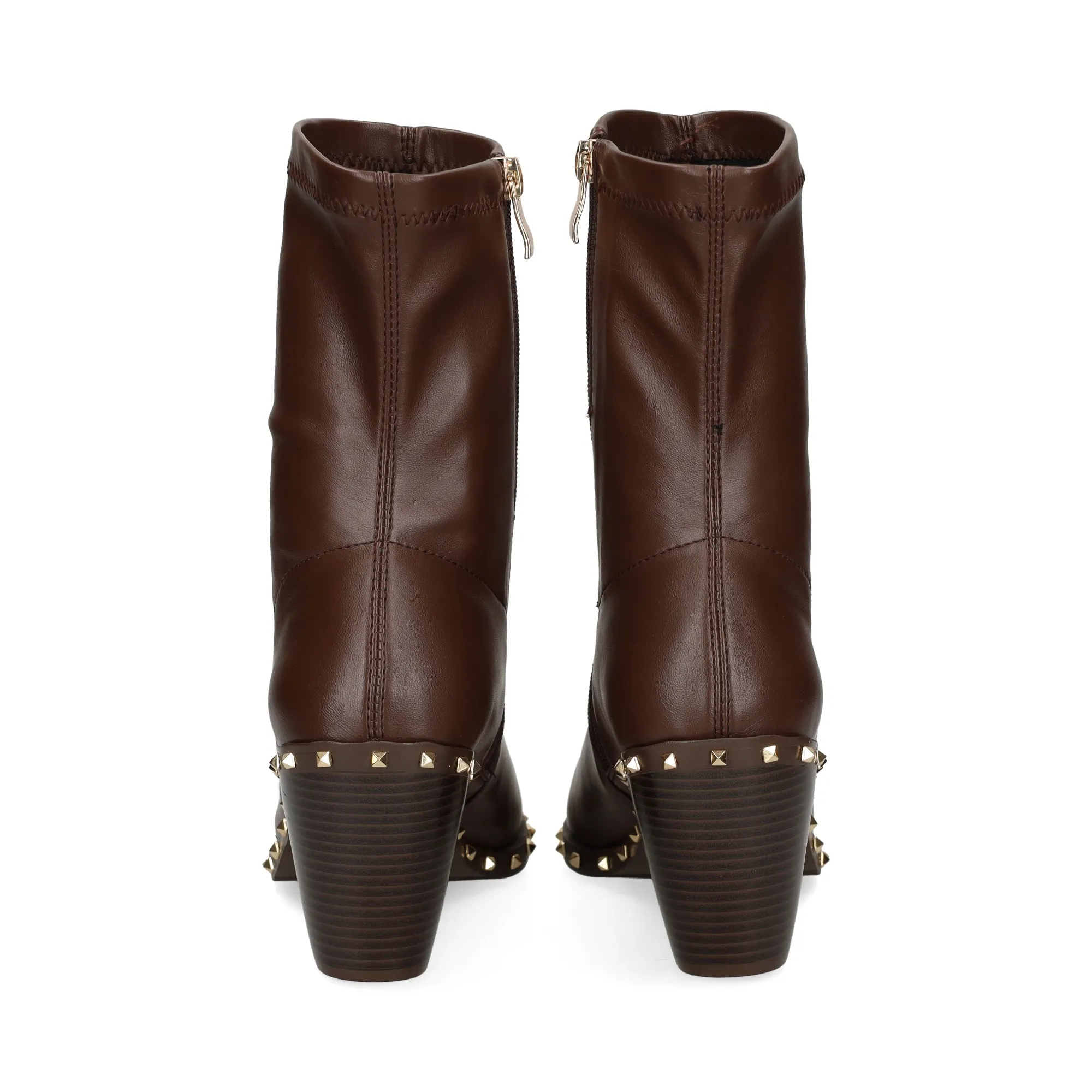 VIBES Botas con tacón de Mujer MARRON