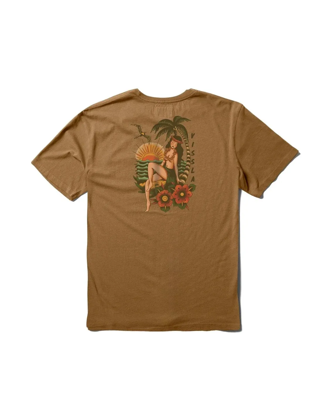 VISSLA LEID BACK SS PKT TEE RUBBER