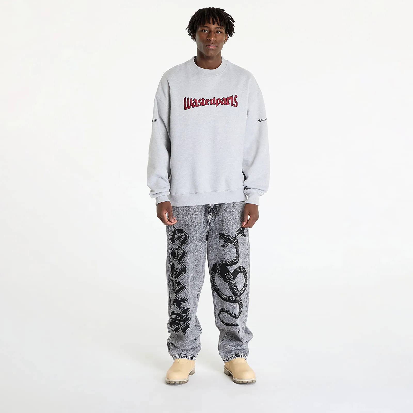 Wasted Paris United Crew Neck Ash Grey