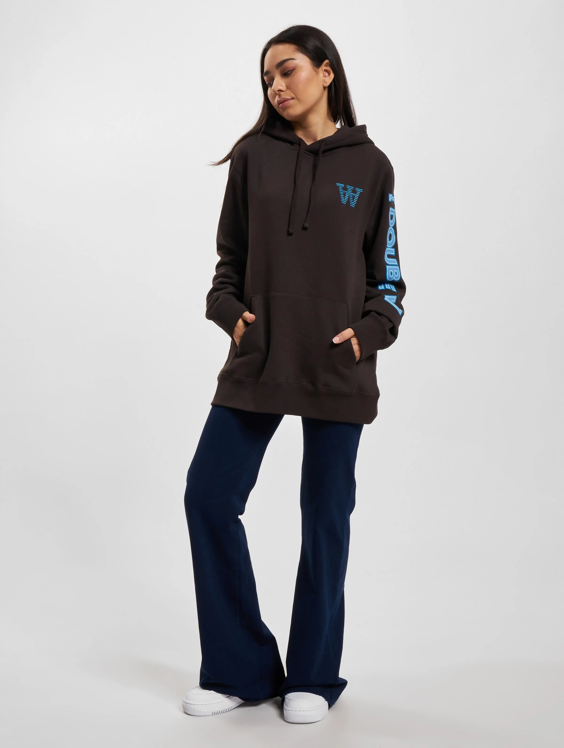 Wood Wood Ash Sleeve Print Hoodie