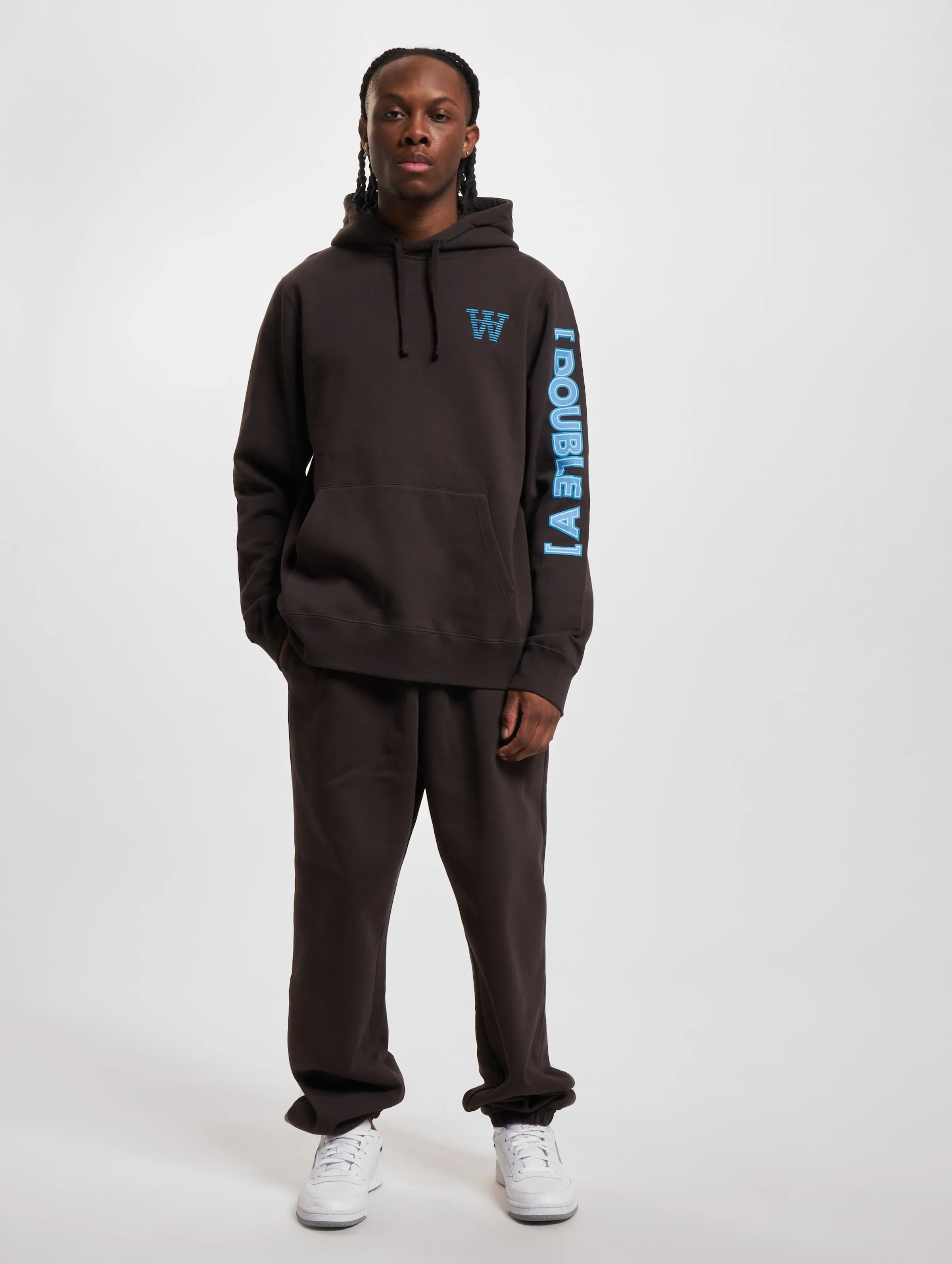 Wood Wood Ash Sleeve Print Hoodie