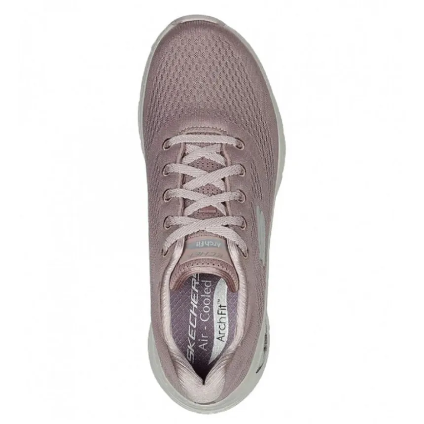 Zapas Skechers Arch Fit Para Mujer En Rosa 