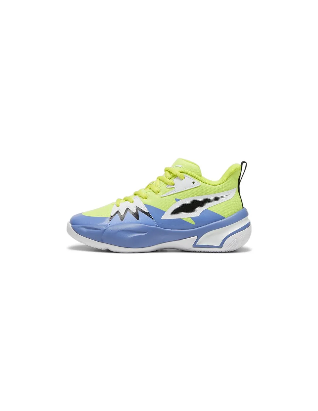 Zapatillas de Baloncesto Puma Genetics Infantil Electric Lima Azul