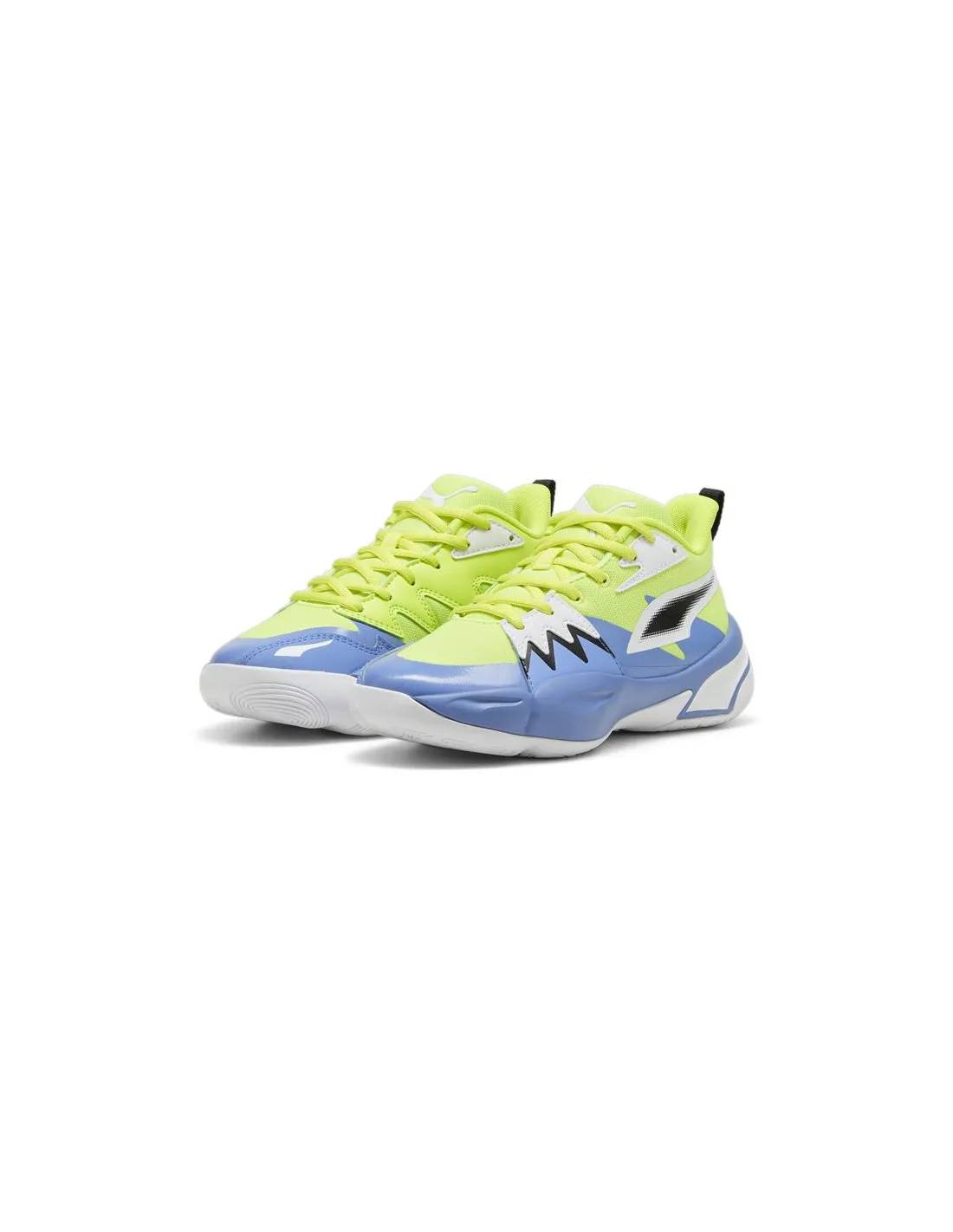 Zapatillas de Baloncesto Puma Genetics Infantil Electric Lima Azul