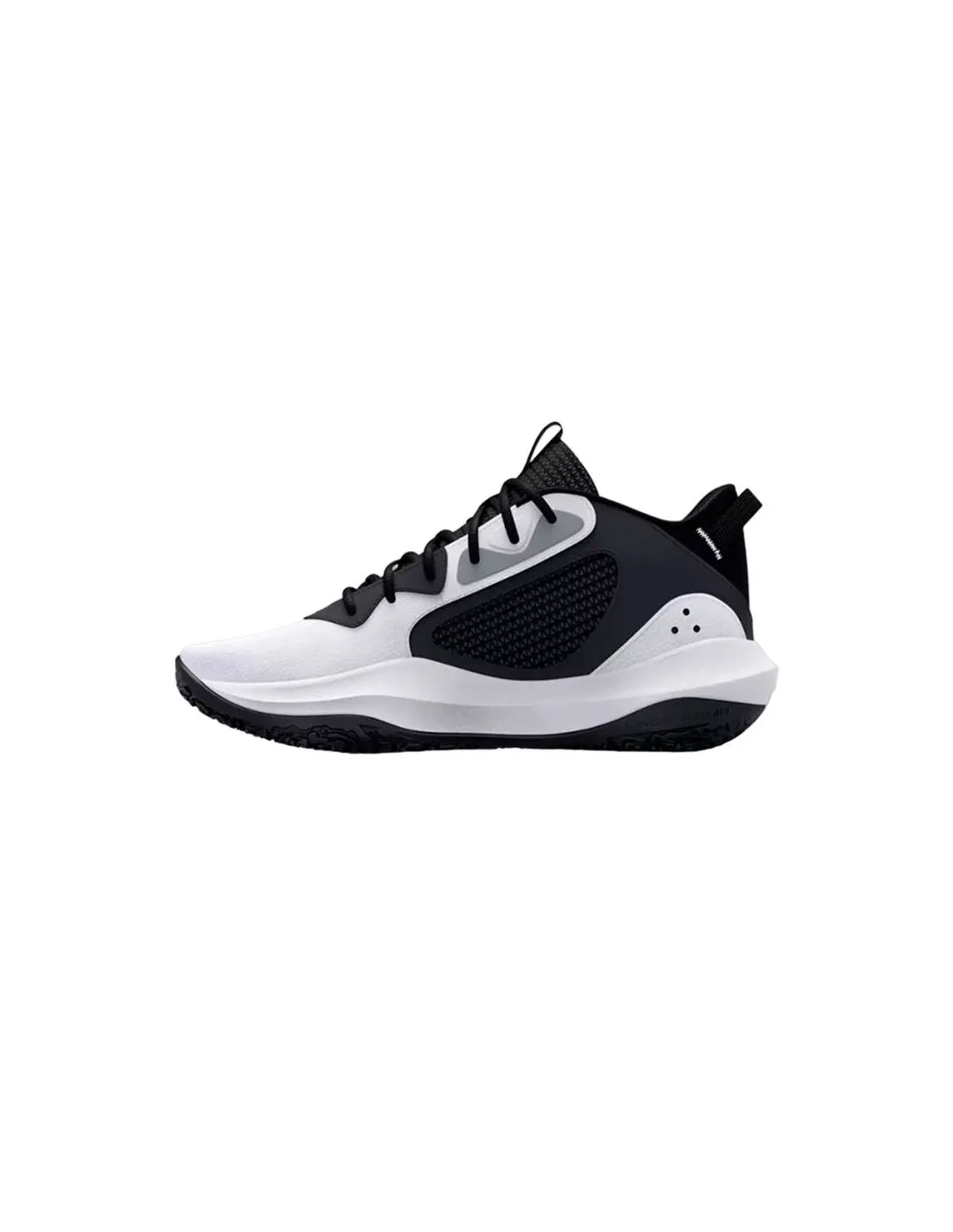 Zapatillas de baloncesto Under Armour Lockdown 6 Niño Blanco