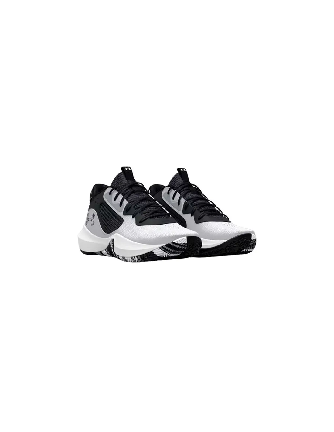 Zapatillas de baloncesto Under Armour Lockdown 6 Niño Blanco