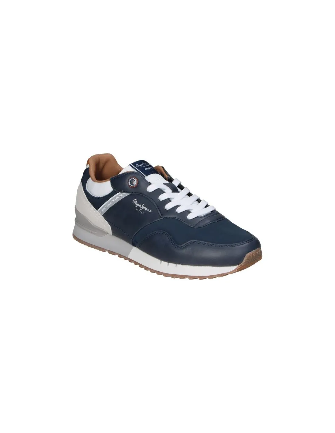 Zapatillas Pepe Jeans London Court Hombre Azul Marino