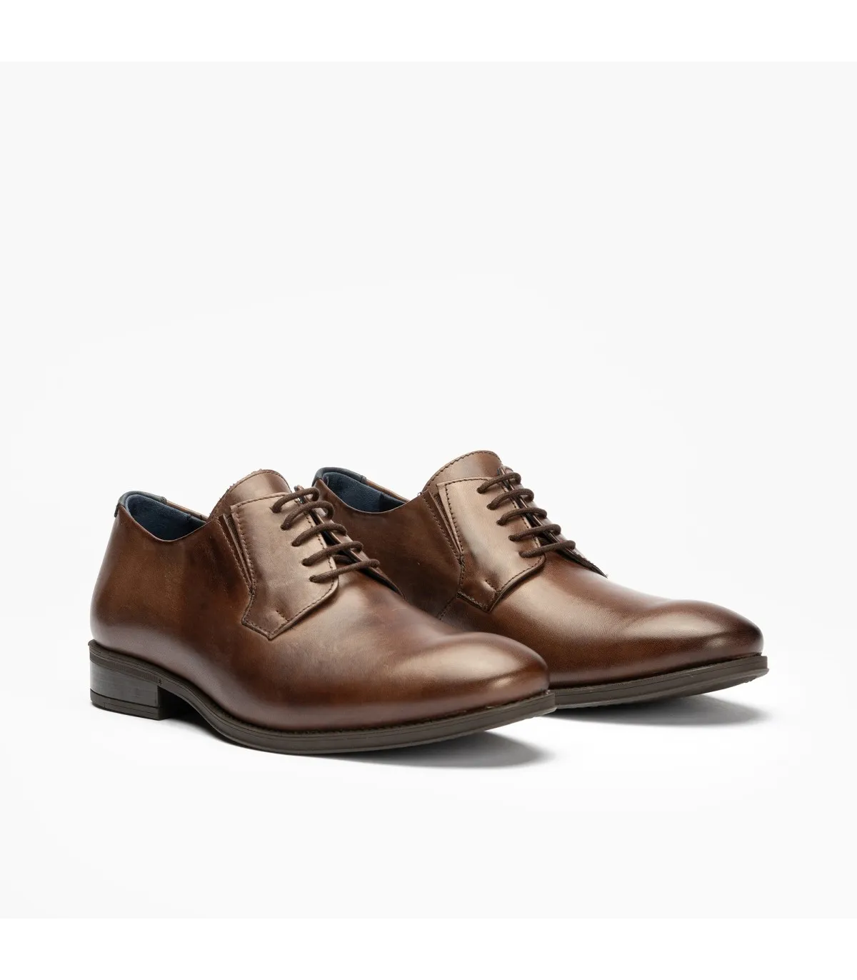 Zapato Blucher tacón Hombre MARRON