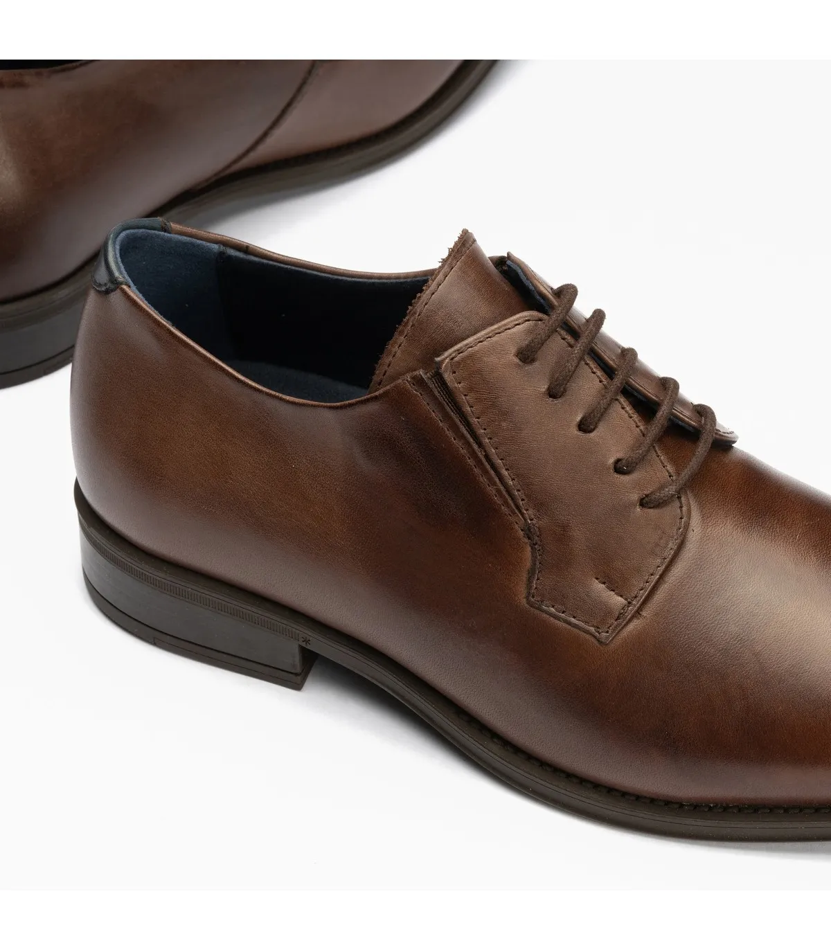 Zapato Blucher tacón Hombre MARRON