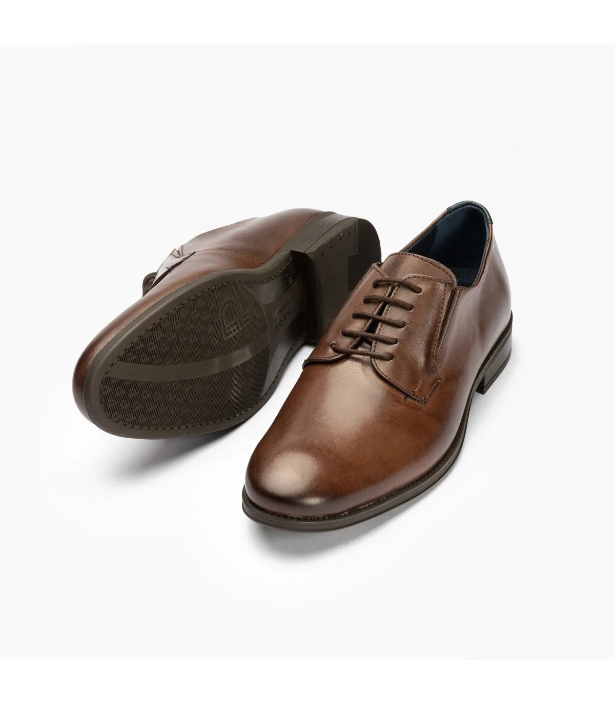 Zapato Blucher tacón Hombre MARRON