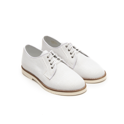 Zapato comunion lino blanco