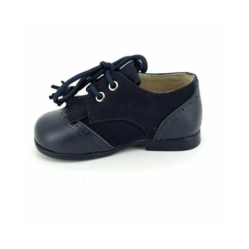 Zapatos blucher con flecos