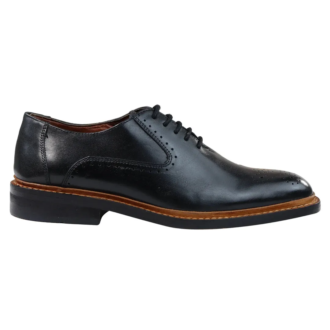 Zapatos Oxford Brogue Bronce marrón de cuero Goodyear para hombre