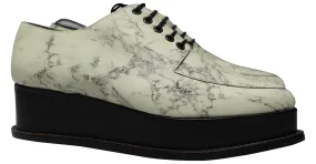 Zapatos Oxford con plataforma Eleanora de Opening Ceremony en piel con estampado de mármol Impresión de pitón 