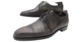 ZAPATOS OXFORD DE CUERO GRIS BERLUTI ALESSANDRO 3559 8.5 42.5 