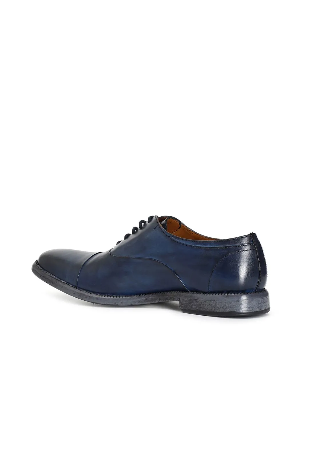 zapatos oxford de piel navy