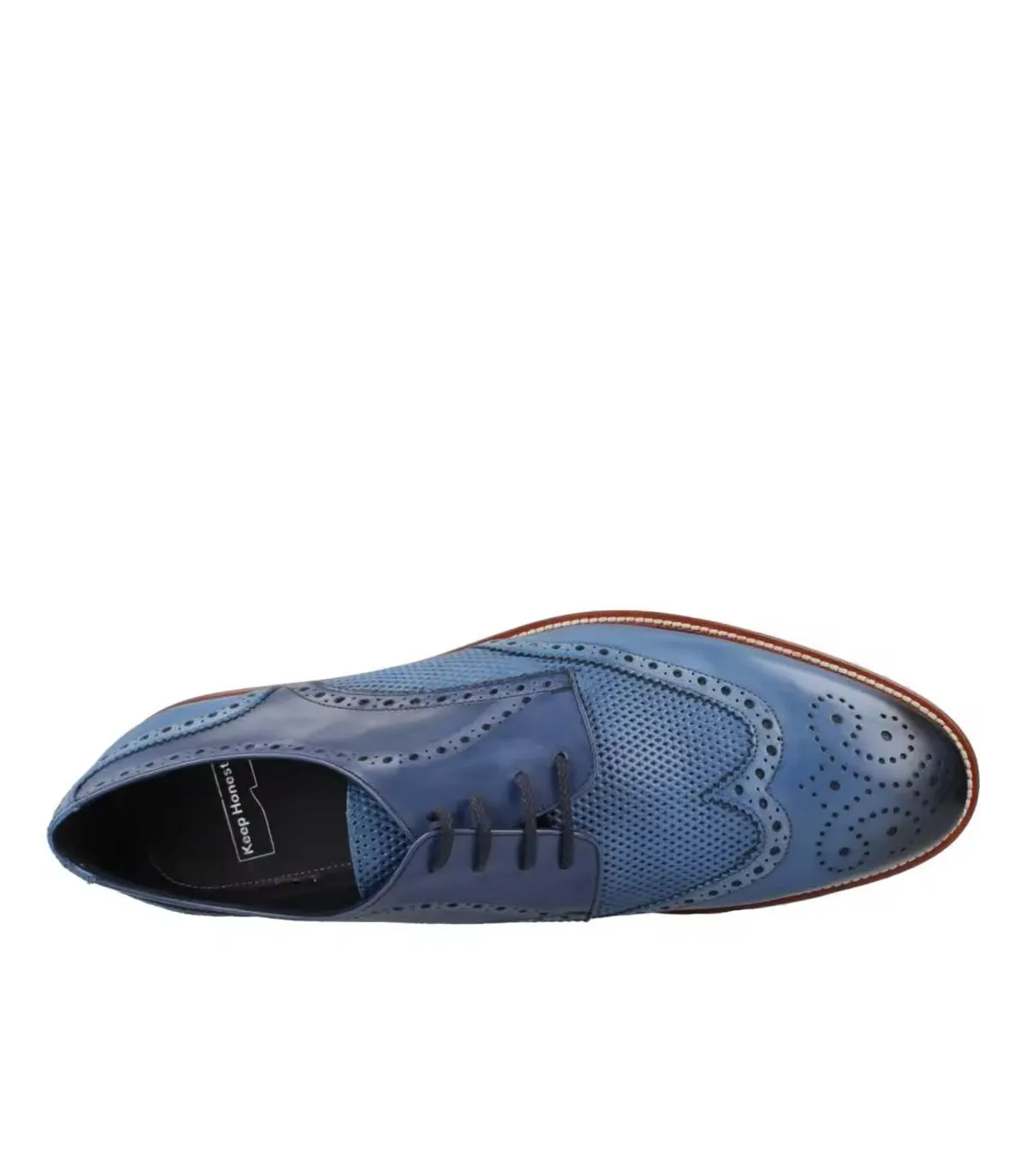 ZAPATOS OXFORD DE PIEL PARA HOMBRE KEEP HONEST 0602 MARINO