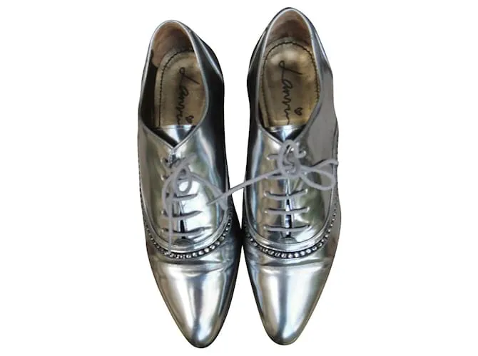 Zapatos oxford metalizados lanvin p 39 Plata 