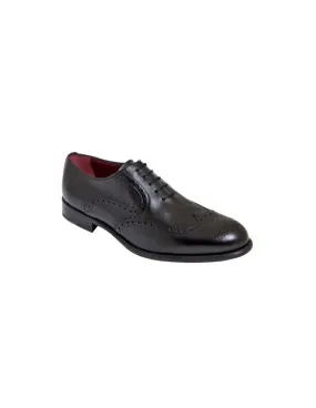 Zapatos oxford negro suela cuero