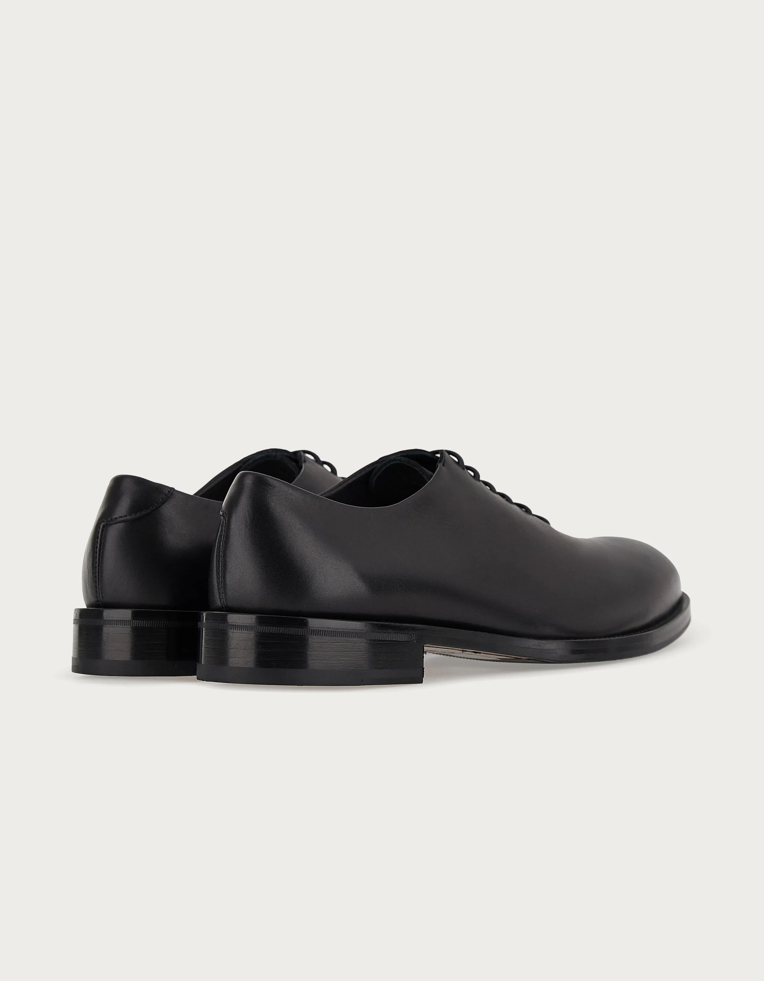 Zapatos Oxford negros de piel de becerro envejecida 