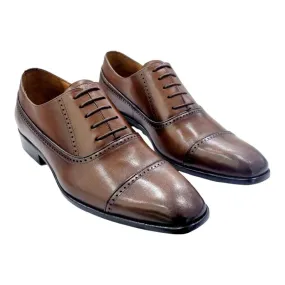 ZAPATOS VESTIR HOMBRE BLUCHER OXFORD CUERO