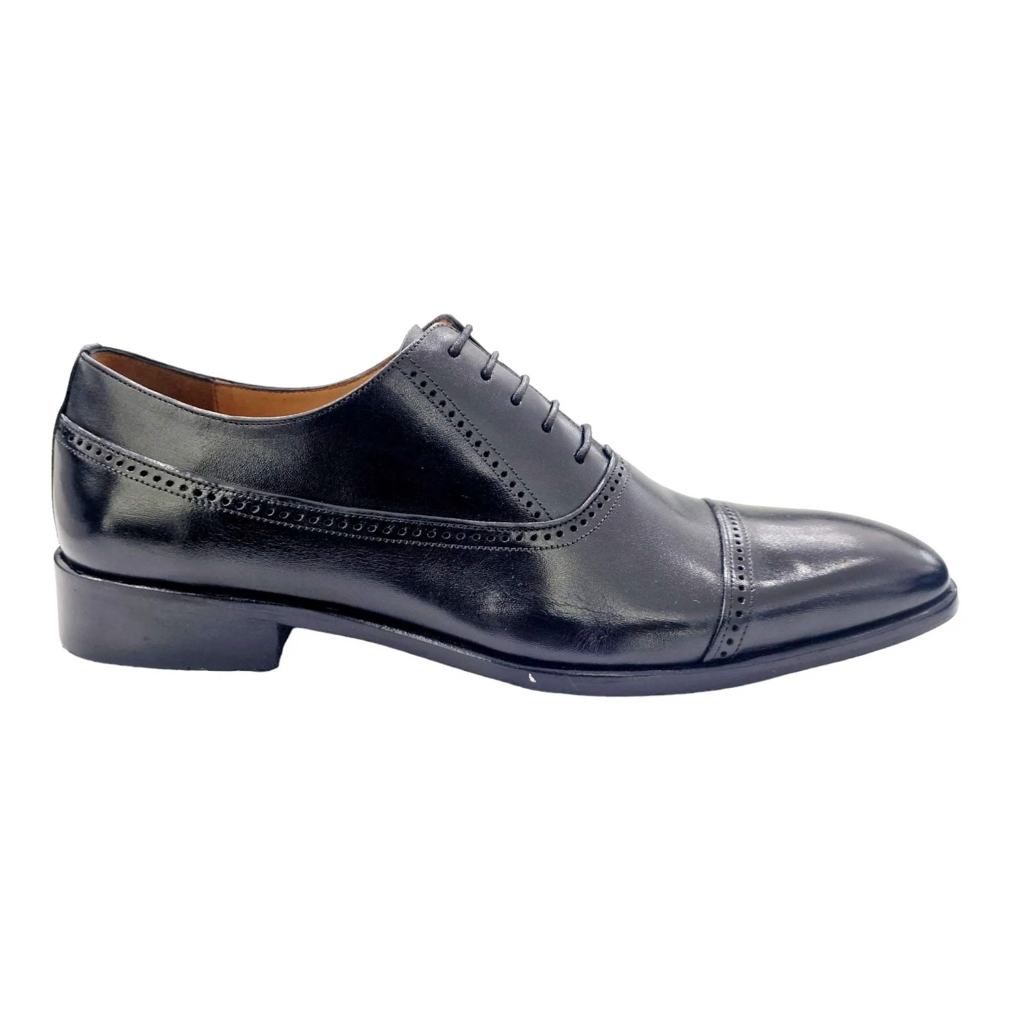 ZAPATOS VESTIR HOMBRE BLUCHER OXFORD NEGRO