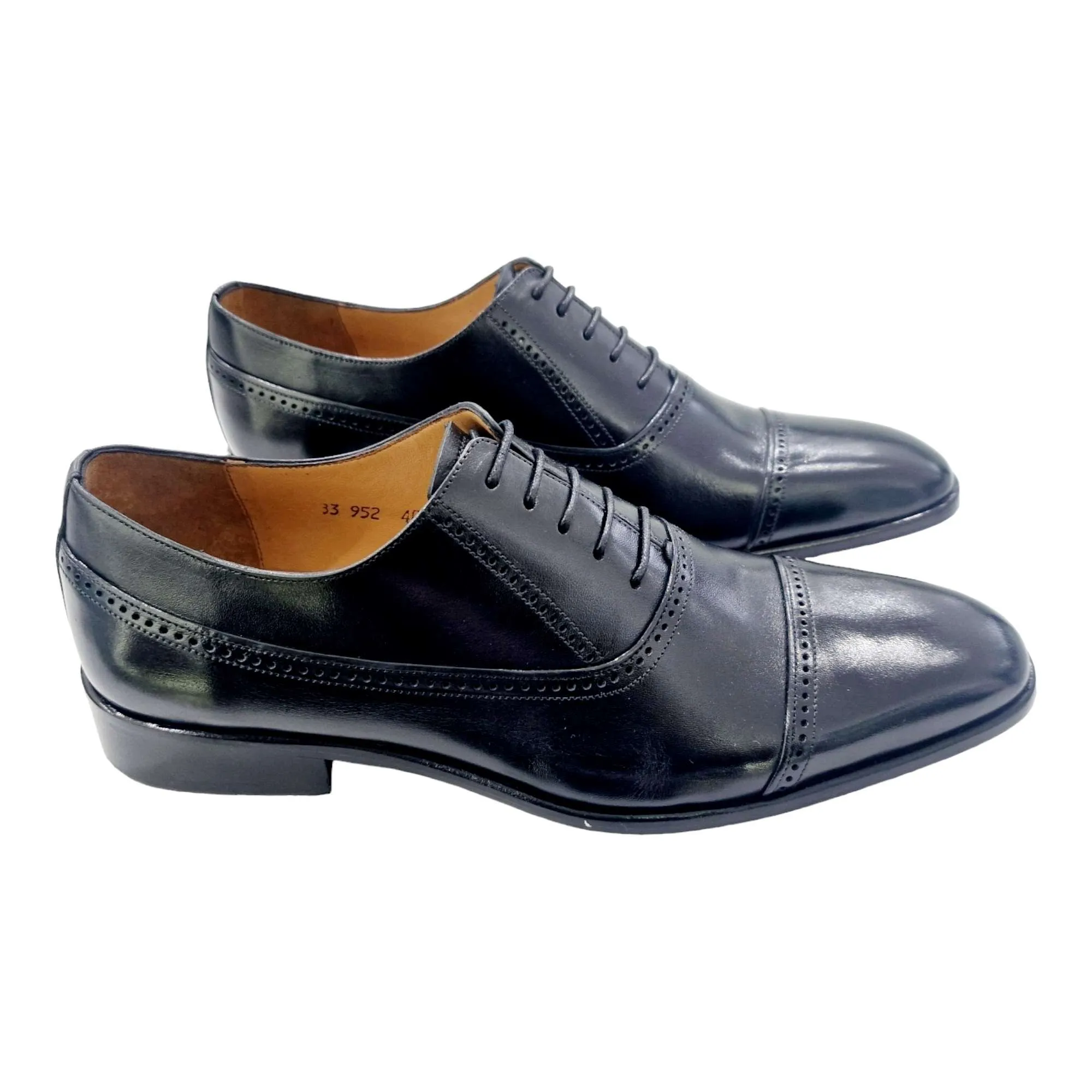 ZAPATOS VESTIR HOMBRE BLUCHER OXFORD NEGRO